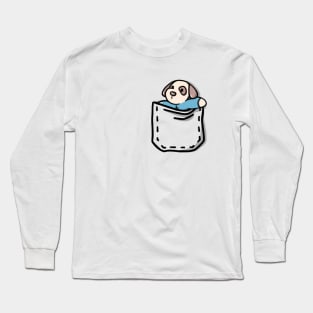 pocket dog Long Sleeve T-Shirt